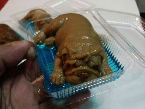 食用“迷你狗”? 泰国创意美食让网友看了心惊